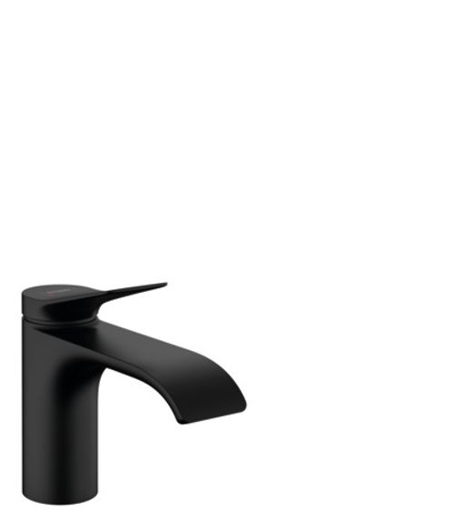 Hansgrohe-HG-Waschtischmischer-80-Vivenis-m-Zugstangen-Ablaufgarnitur-mattschwarz-75010670 gallery number 1